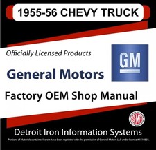 1955-1956 Chevrolet Trucks Shop Manuals Parts Books Cd