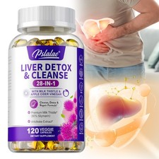 28-In-1 Liver Detox  Cleanse 1430mg -Immune Health, Repair Formula, Fast-Acting