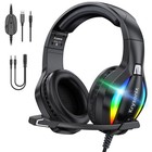 Krysenix PG1 RGB Gaming Headset for PS4, PS5, PC, Switch, Xbox, Headset with LED