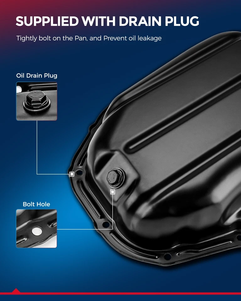 Pan de aceite del motor para Jeep Compass 2018-2022 Jeep Renegade 2015-2021 acero 264854 Foto 4 de 4