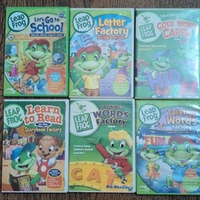 Homeschool 6 Dvd Lot Leap Frog Alphabet Letters Reading Words Phonics Sounds See