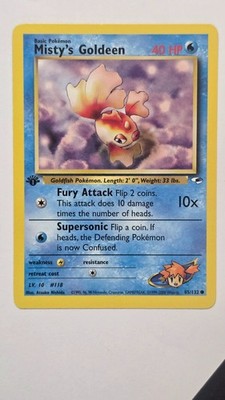 1st Edition Misty's Goldeen 085/132 Gym Heroes