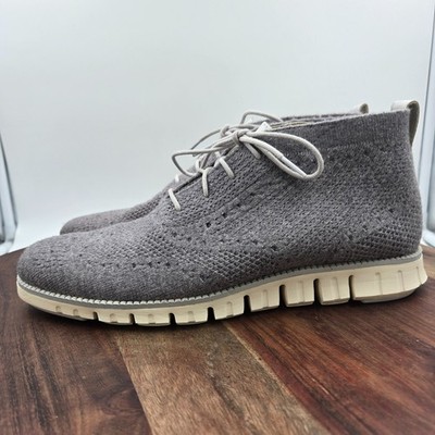 Cole Haan ZeroGrand Chukka Boots Mens 10 Gray White Wool  display picture 3