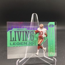 Jerry Rice 2020 Panini Illusions Living Legends Emerald LL12 San Francisco 49ers