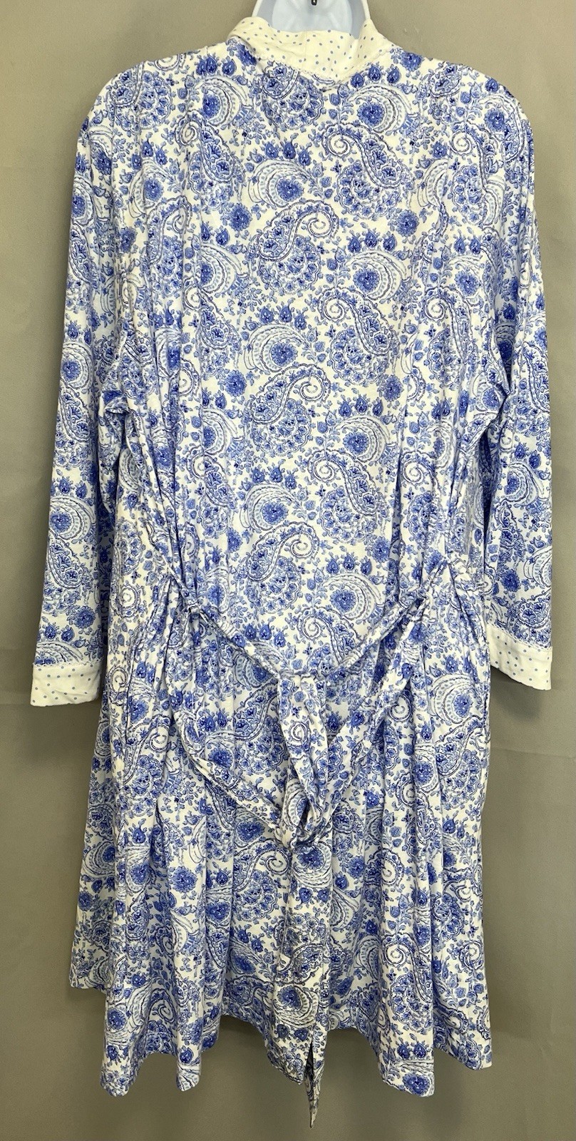 Carole Hochman 2 piece Robe & Gown Set Sz XL Floral Polka Dot Cottage Core New