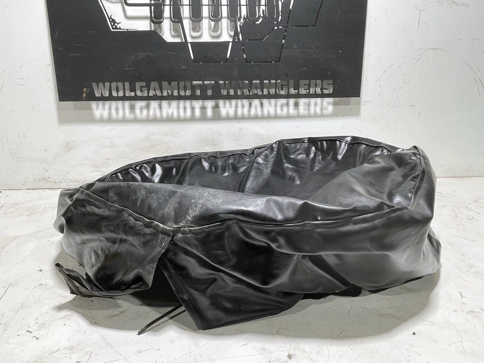 Cubierta de neumático de repuesto Jeep TJ Wrangler 30" logotipo de patas Jeep rojo blanco azul CC TJ17 Foto 4 de 4