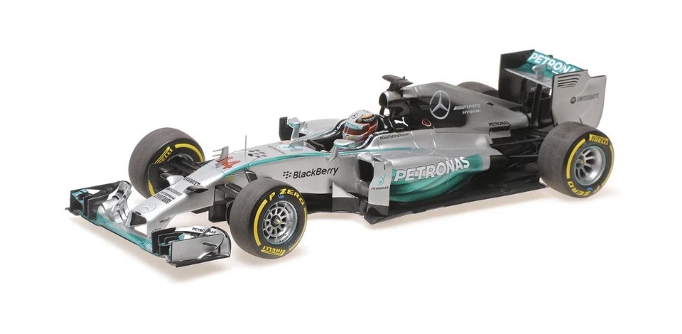 Minichamps Mercedes W05 #44 Lewis Hamilton World Champion 2014 1/18 186140044 - Image 2 of 4