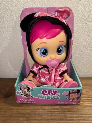 Cry Babies Interactive Disney Nurturing Baby Doll Minnie Mouse Cries Real Tears