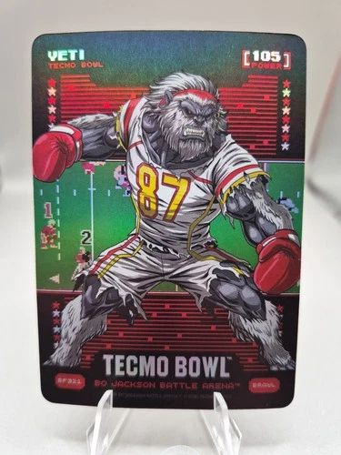 2026 Bo Jackson Battle Arena Tecmo Bowl Travis Kelce Yeti Brawl Battlefoil BF321