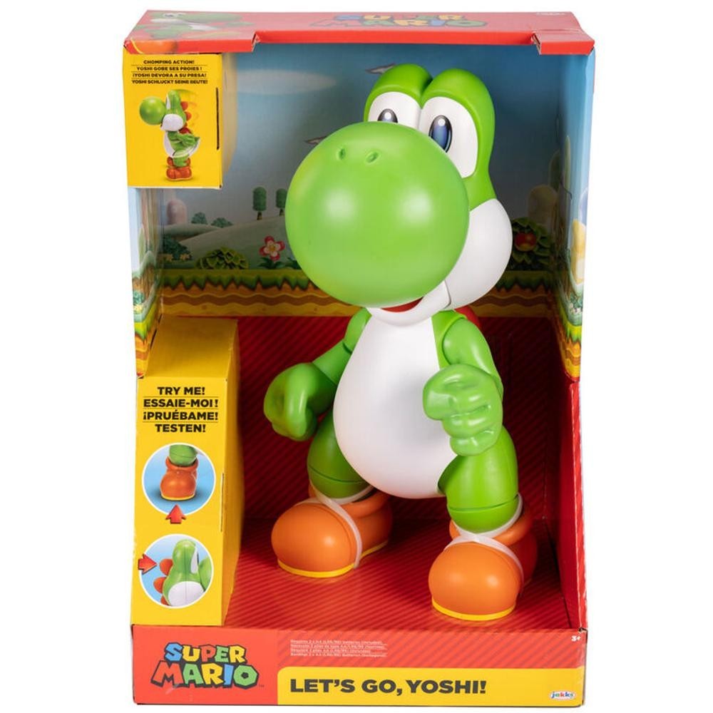 Figura Interactiva Yoshi Lets Go Super Mario Bros 36Cm | eBay