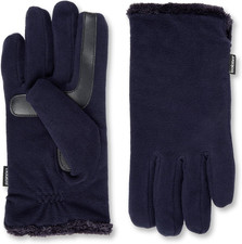 Womens Fleece Gloves with Touchscreen, One Size, Midnight Blue