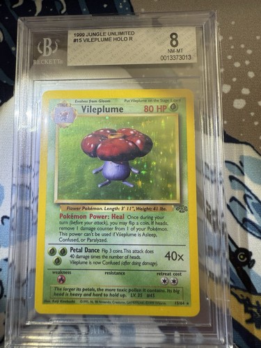 Vileplume (Unlimited) graded BGS 8 for sale on eBay