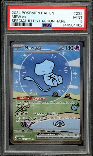 Pokémon Mew EX 232/091 SIR PSA 9 “Bubble Mew”