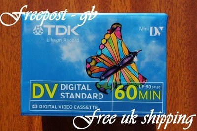 A TDK DVM-60 MINI DV DIGITAL CAMCORDER TAPE / CASSETTE - NEW & SEALED