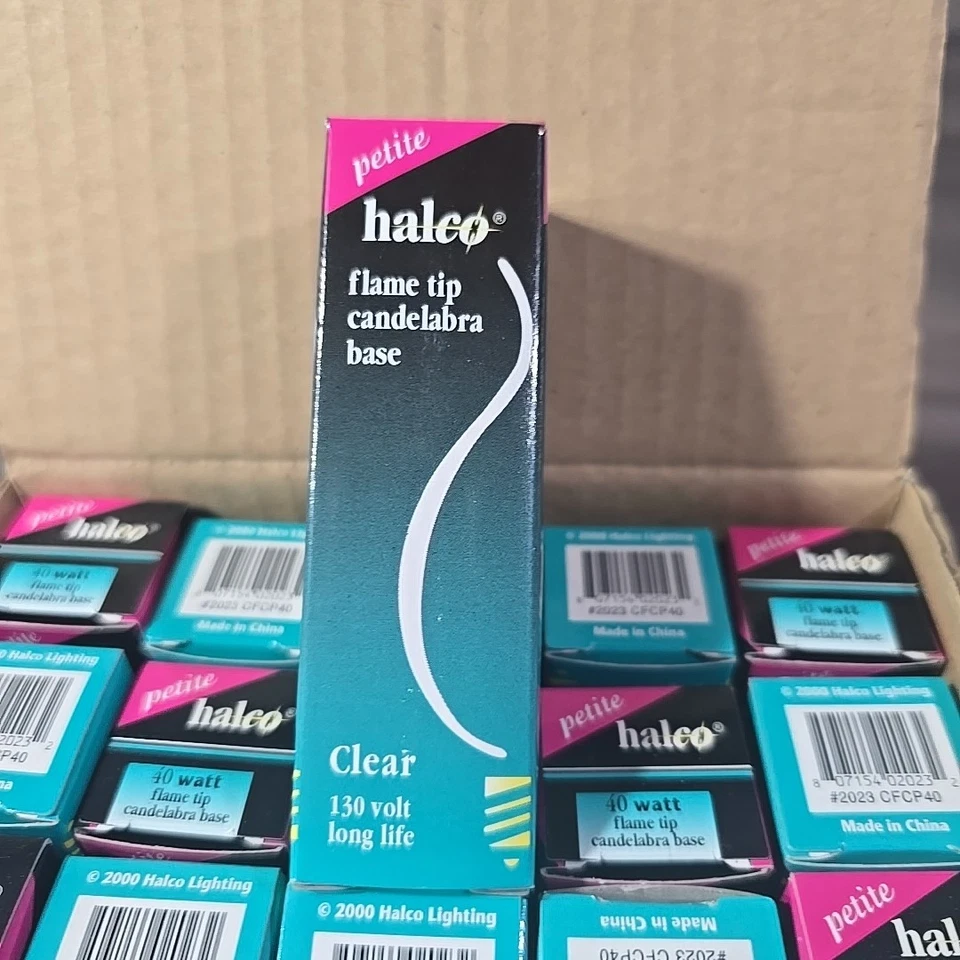 25 PACK 40-Watt CA10 Clear Flame Tip Candelabra Chandelier Light Bulbs #2023 - Image 2 of 4