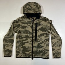 Nike Camo Full Zip Hoodie Sweatshirt Mens Size Small Green Tan