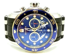 INVICTA PRE OWNED WATCH PRO DIVER 22971 REFURBISHED NEW BAND / VD53 /48mm NO BOX