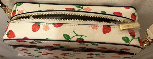 NWT Kate Spade Lauryn Strawberry Vine Camera Bag Crossbody Purse KL283 RT $299 - Picture 3 of 5