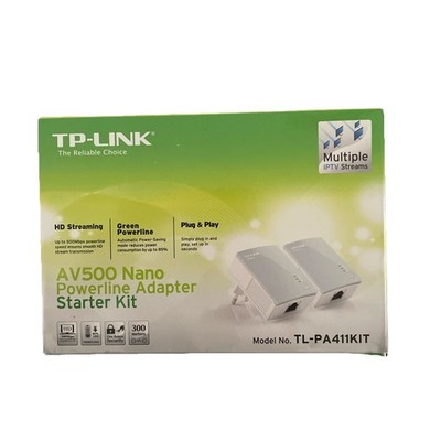 TP-Link Powerline Adapter Set TL-PA411KIT 500Mbits Homeplug AV2 mit Steckdose