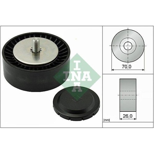 Umlenk /FüHrungsrolle Keilrippenriemen Schaeffler INA 532 0553 10 FüR Bmw Mini-image
