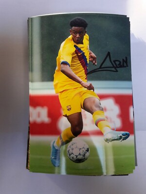 Signed Photo Alejandro Balde FC Barcelona Nuovo Mega RARE
