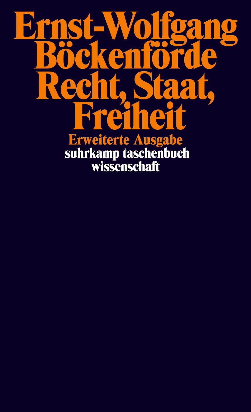 Thumbnail - Recht, Staat, Freiheit | Ernst-wolfgang Böckenförde | Deutsch |
