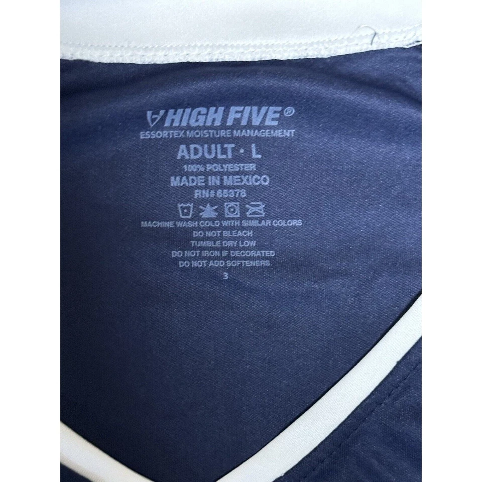 Camiseta deportiva de baloncesto rara High Five Dwayne Wade Fantasy Camp talla grande azul Foto 2 de 3