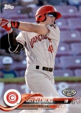 2018 Topps Pro Debut Kacy Clemens Rookie Vancouver Canadians #189 Minor League