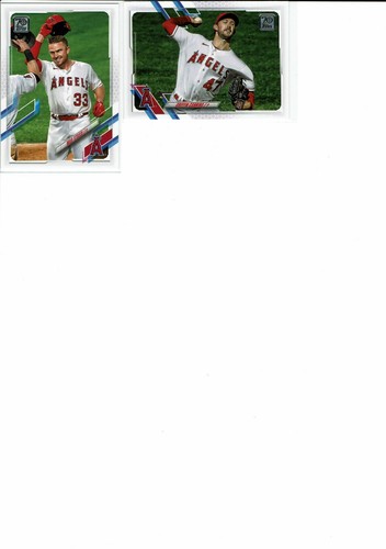 2021 Topps Baseball Series 1 Los Angeles Angels Team Set 9 Base Cards - Picture 3 of 3