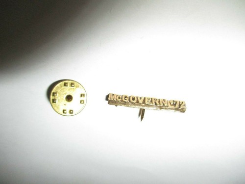 George McGovern Campaign Pin Back Political Clasp Button Style Presidential 1972 - Picture 7 of 7