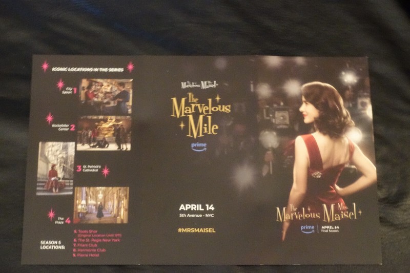 THE MARVELOUS MRS. MAISEL THE MARVELOUS MILE MAP