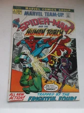 MARVEL TEAM-UP #2, HUMAN TOUCH VS FRIGHTFUL FOUR/WEB-HEAD/ANNIHILUS, 1972, FN+!!