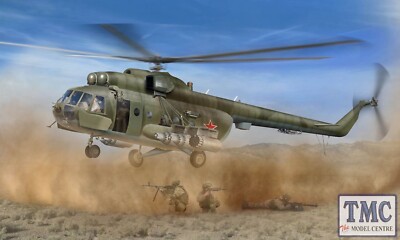 PKTM05815 Trumpeter 1:48 Scale Soviet Helicopter Mil Mi-8MT Hip-H, c.1981