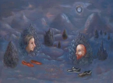 LEONORA CARRINGTON Poster or Rolled Canvas Print "Ajusco 2 AM"