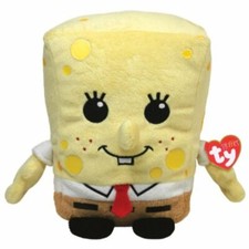 Ty Pluffies Spongebob Squarepants Nickelodeon 2011 New 7" 20cm Rare MWMT