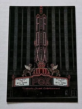 Vintage Postcard The Fox Theatre Detroit Michigan Unposted Unused