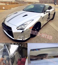 Full Roll Glossy Mirror Chrome Vinyl Foil For Vehicle Auto Car Wrap Film Sticker
