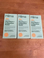 3 Hilma DrugFree Heartburn + Indigestion Relief 28 Capsules