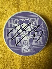 Pascal Dupuis Signed Authentic Pittsburgh Penguins HFC Puck Pens Foundation NHL