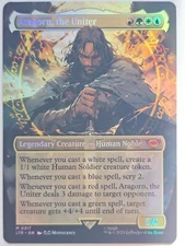 Aragorn, the Uniter 02 Foil-Altered Art Custom MTG Creature
