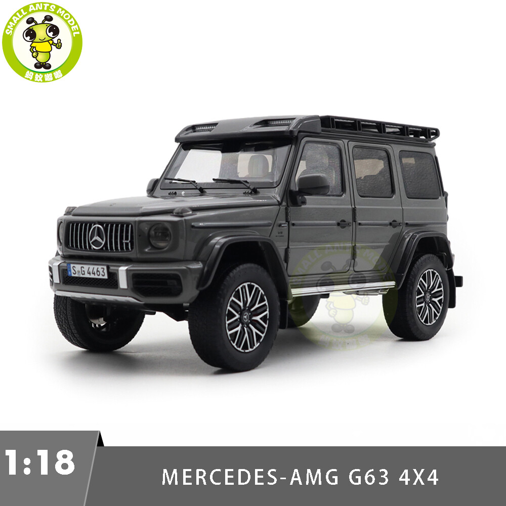 Mercedes-AMG G 63 4x4 ミニカー 1/18 1/18 Mercedes AMG G63 4×4² W464 Benz G Class Gray Diecast