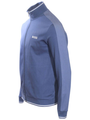 Hugo Boss Men's Track Jacket Navy Chest Embroidered Logo Zip-Up | eBay