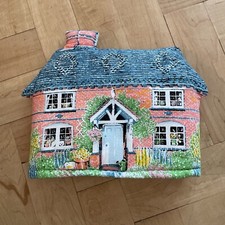 Sari Fabrics Vintage House Tea Cover Floral Cottage Retro 1989