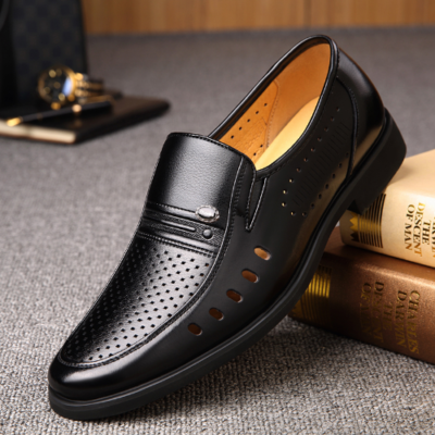 chinese dress ladies Harssidanzar Mens Genuine Leather Sandals main image 1