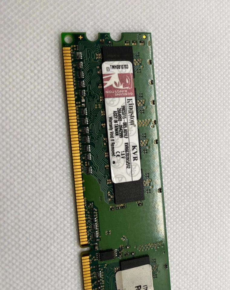 Ram KINGSTON 512MB PC2-5300 DDR2 667Mhz 💾 KVR667D2N5/512 - Immagine 2 di 2