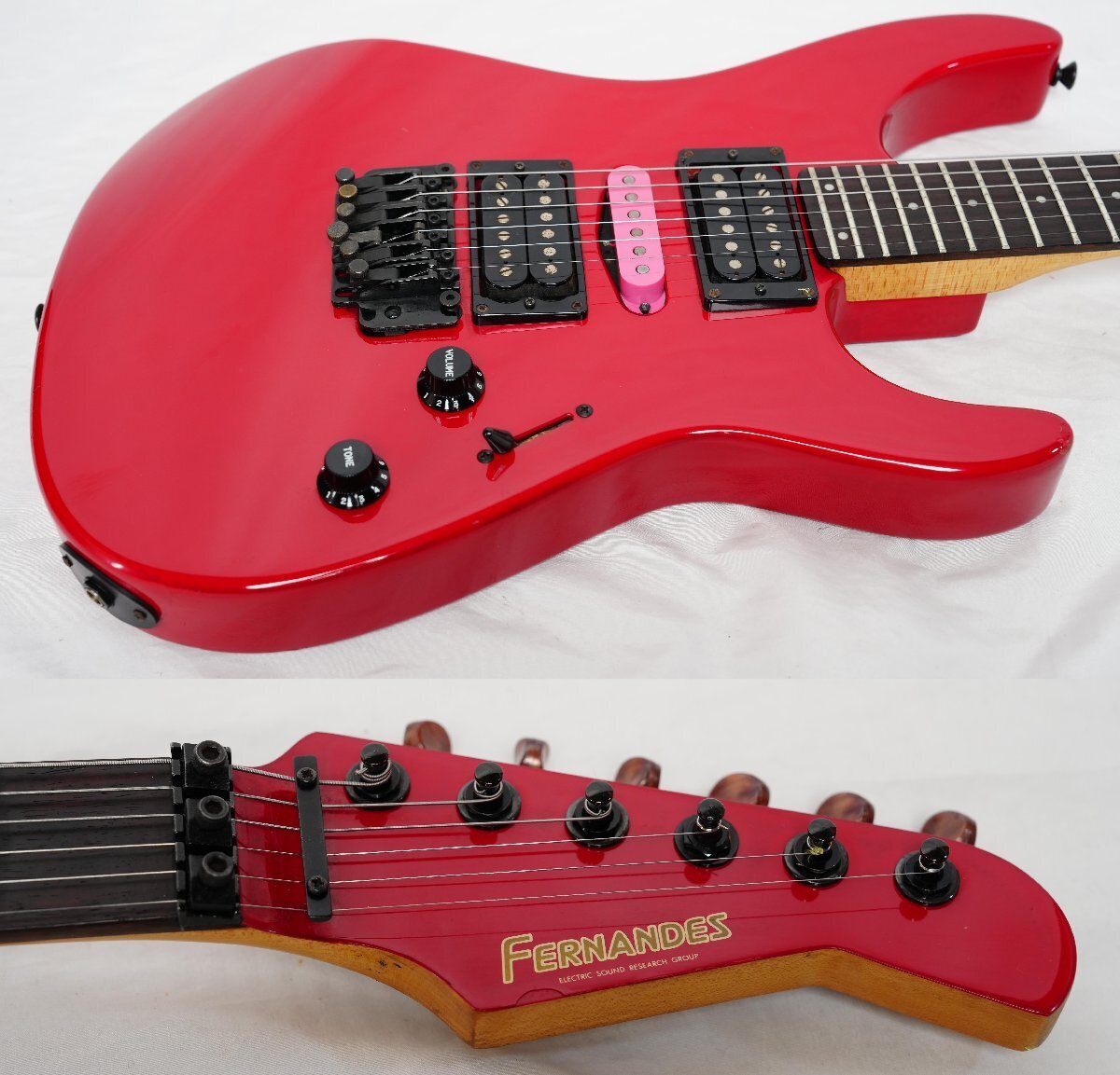 Electric Guitar Fernandes Revolver FR-55 80's Red HSH Alder
