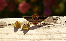 Harley Davidson Motor Cycles 1980 - 2000 20th Anniversary MDA Enamel Pin Pinback