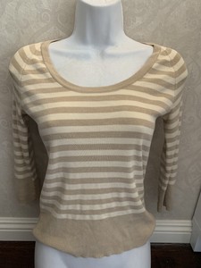 Banana-Republic-Women-039-s-Stripped-Blouse-Top-Shirt-Long-Sleeve-Size-Small