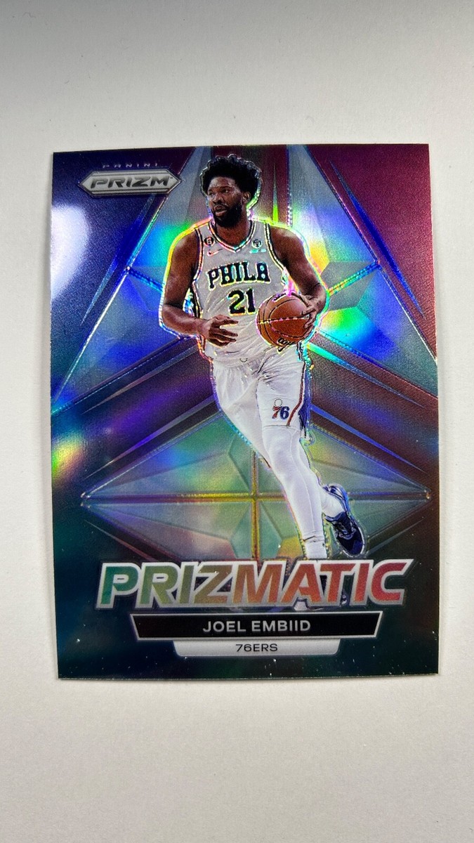 2022-23 Prizm Prizmatic Joel Embiid Silver #19 Insert | eBay
