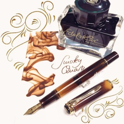 Pelikan Special Edition M200 Smoky Quartz Fountain Pen Ink Set | eBay